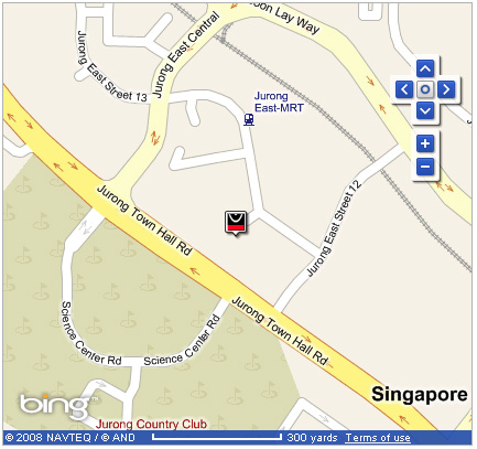 map of Jurong Regional Library
